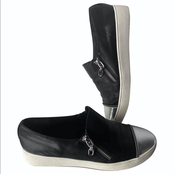 Michael Kors Collection 
Black Leather Sneakers - Picture 1 of 6